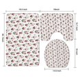 thumbnail image 3 of White Christmas Santa Pattern Bathroom Rugs Sets 3 Piece,Toilet Cover Set,Absorbent Non Slip Bathroom Mats Sets with U-Shaped Contour Rug Toilet Rug Set, 3 of 5