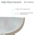 thumbnail image 6 of Claire 22" Rectangle Wall-Mount Bathroom Sink, 6 of 9