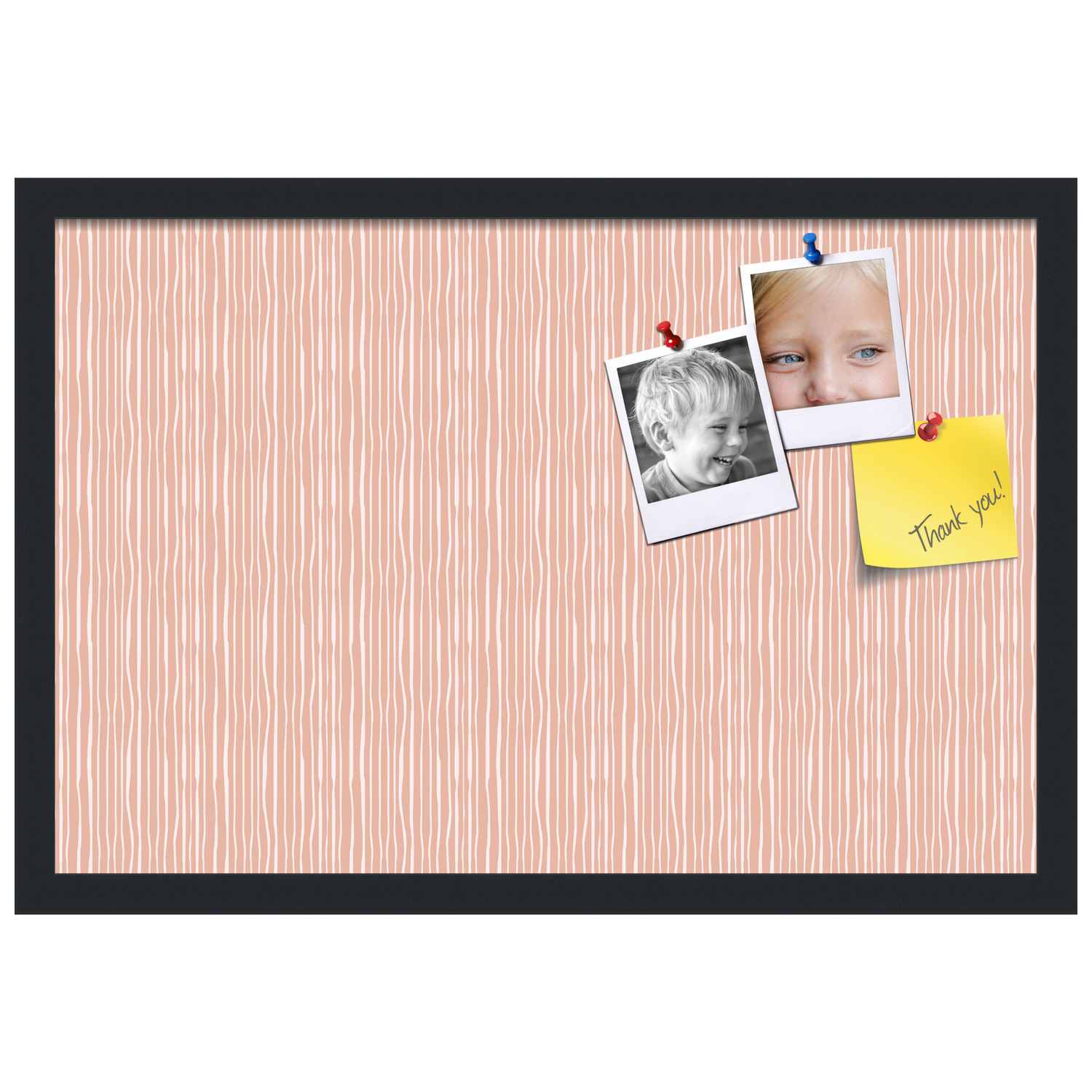 PinPix 24x16 Custom Cork Bulletin Board  Poster Board Has a Fabric Style Canvas Finish, Framed in Other, by ArtToFrames (PinPix-607)