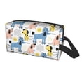 thumbnail image 2 of Goofa Poodle Dog Printed Toiletry Bag with Handle,Large Capacity Travel Makeup Cosmetic Bag for Women, Carry on Airport Airline Compliant Bag, 2 of 9