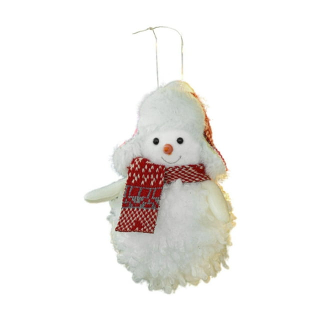 Colgante de muñeco de nieve navideño BLESIY adorno Colgante de peluche para Navidad Estilo C
