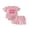 Deep Pink, variant on BemeyourBBs Newborn Baby Girls Little Sister Outfits Waffle Knit Little Sis Letters Letters Embroidery Short Sleeve Romper with Pockets Shorts Set 2Pcs Infant Baby Girl Summer Clothes