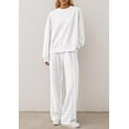 thumbnail image 3 of PRETTYGARDEN 2 Piece Sets For Women Fall Trendy Long Sleeve Sweatshirt Wide Leg Pants Loungewear Set Matching Sweatsuit, 3 of 10