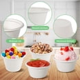 thumbnail image 7 of 100 Pcs 4 oz Paper Souffle Portion Cups,Compostable Portion Cups,Disposable Treated Cups for Measuring, Medicine, Samples, Jello Shots, Tastings, Dessert,Disposable Paper Cups for Condiment Samples, 7 of 7