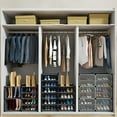 thumbnail image 4 of 32 Pair Shoe Storage Cabinet with Door, Expandable Plastic Shoe Rack for Closet, Heels, Boots, Slippers, 4 of 6