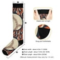 thumbnail image 3 of FORMRS Womens Knee High Socks Casual Long Thick Travel Daily Wear, 1 Pair, Baseball Pattern, 3 of 6