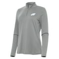 thumbnail image 2 of Women's Antigua  Gray Philadelphia Eagles Reprocess Quarter-Zip Top, 2 of 4
