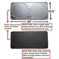 thumbnail image 2 of Car Windshield Sun Shade - UV Blocking & Heat Resistant, Universal Foldable Car Sun Shade for Car/SUV/Truck, Easy to Storage and Keep Car Cooler, 63" x 33.9", 2 of 7