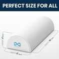 thumbnail image 4 of General Under Knee Pillow for Back Sleeping - Memory Foam Half Moon Leg Bolster Pillow for Back Pain, Thoracic Support, 4 of 8