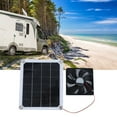 thumbnail image 2 of Unbranded Solar Powered Attic Exhaust Fan 10W Portable DC5V for Outdoor Pet Room Car Charging Use, 2 of 8