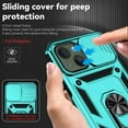 thumbnail image 4 of for iPhone 13 Case with Camera Lens Cover HD Screen Protector, Dual Layer [15 FT  Grade Drop Protection]  Ring Holder Kickstand Protective Phone Case for iPhone 13 6.1 inch (Mint), 4 of 17