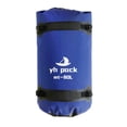 thumbnail image 2 of Bolsa de lona impermeable de gran capacidad para cuadro de motocicleta, para hombres y mujeres, bolsa trasera para asiento de motocicleta, para viajes azul 80L, 2 of 8
