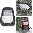 thumbnail image 4 of 17 Inch Lightweight Backpack,PVC Waterproof Oxford Fabric, Ergonomically Designed, with Large Capacity, Camouflage Print, 4 of 5