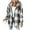Brown, variant on Yangnuo Womens Trendy Plaid Printed Hooded Jackets 2025 Fall Winter Women's Casual Fashion Plaid Zipper Hooded Long-sleeve Hooded Thick Sweatshirt Pocket Coat Top
