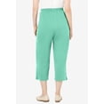 thumbnail image 2 of Woman Within Plus Size Petite 7-Day Elastic-Waist Stretchy Knit Capri, 2 of 6