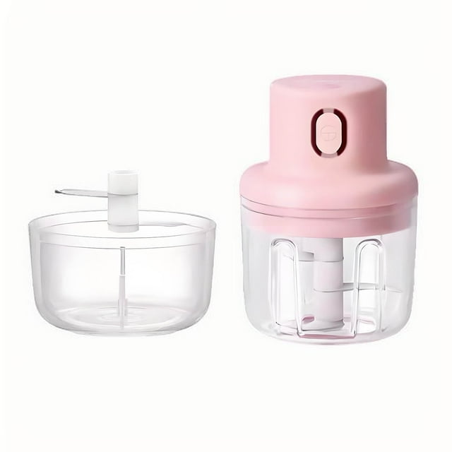 Baby Food Grinder, Multi Functional Household Garlic Grinder Intelligent Rechargeable Garlic Grinder Ginger Garlic Household Small Baby Food Machine Electric Garlic Grinder Baby Food Masher