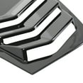 thumbnail image 7 of Spec-D Tuning Glossy Black Quarter 3-Vent Style Side Window Louvers Cover Compatible with Dodge Charger 2011-2021, 7 of 7