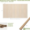 thumbnail image 2 of Ekena Millwork 47"H x 1/4"T Adjustable Wood Slat Wall Panel Kit with 1"W Slats, Hickory (contains 42 Slats), 2 of 7