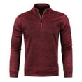 thumbnail image 4 of Men‘s Stand Collar Pullover Zipper Twist Knit Pullover Men‘s Thicker Sweatshirts Autumn Solid Color Turtleneck Sweaters, 4 of 7