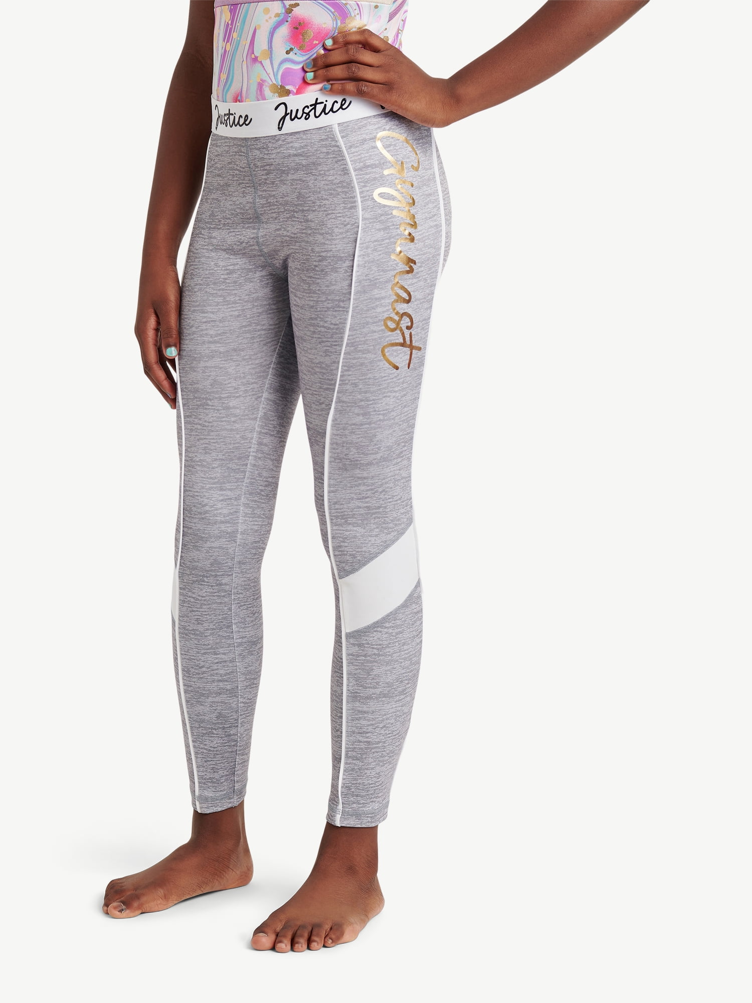 Justice Girls Dance and Gymnastic High Waisted Leggings, Sizes XS-XL