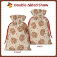 thumbnail image 2 of Cauagu Groovy Disco Pumpkin Pattern Christmas Gift Bag,Drawstring Xmas Gift Bags Holiday Gift Wrapping Gift Pouch with Tag Holiday Gift Bags Party Favor Bags,1PCS-Small, 2 of 9