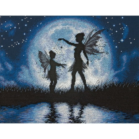 Counted Cross Stitch Backstitch - Dimensions Twilight Silhouette Counted Cross Stitch Kit, 14
