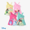 thumbnail image 2 of Disney A Line Princess Print One Shoulder Ruffle, Dress (Girl's), 2 of 6