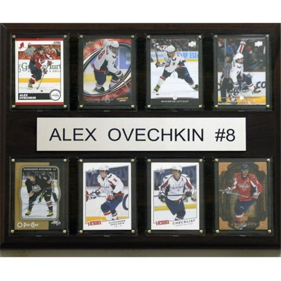 C & I Collectables 1215OVECH8C NHL Alex Ovechkin Washington Capitals Plaque 8 Cartes