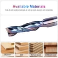 thumbnail image 4 of SpeTool Spiral Upcut Router Bit 1/2 Inch Shank with Extra Long Life Coating, Carbide CNC Router Bits End Mill for Wood Mortises Carving Engraving, 4 of 7