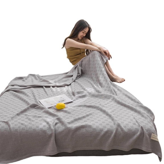 AUQ 2026 New Blanket Fun and Snuggly Waited Blanket Perfect for All Seasons Weighted Blanket Gray for Relaxation Napping Cozy Evenings Cold Weather Family Time Indoor Use