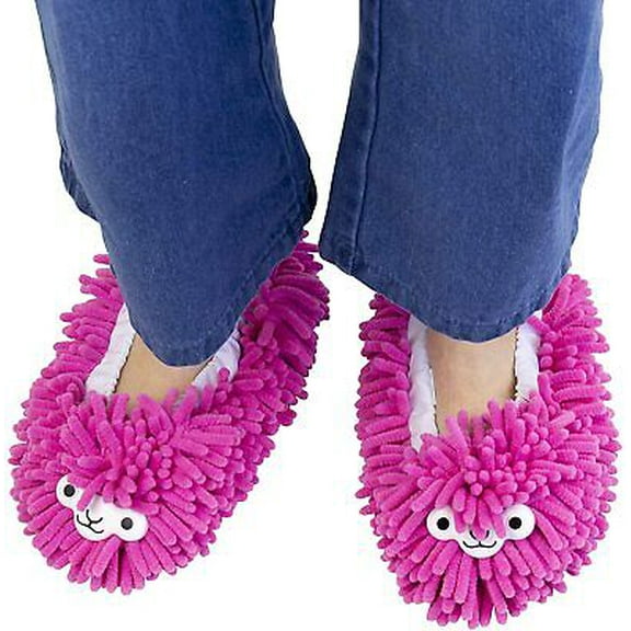 Gift Republic Llama Cleaning Slippers, Multi