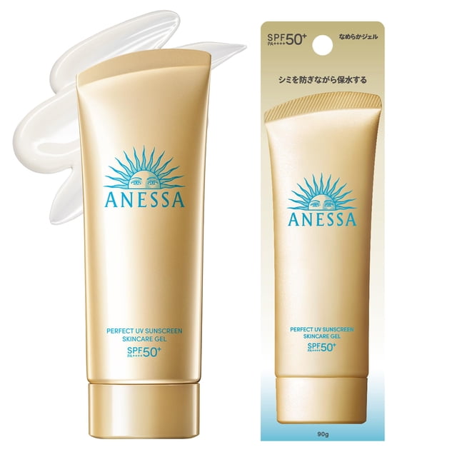 Gel protector solar Anessa Perfect UV para el cuidado de la piel, SPF50+, 90 g