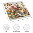 thumbnail image 3 of WYYP Rabbit Flowers Butterflies Cloth Napkins Washable Reusable for Party Dinner Decoration 6 PCS, 3 of 7