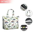 thumbnail image 2 of Watercolor Dinosaurs Eggs Plants Pattern Travel Tote Bags for Women Carry On,Large Weekender Bags for Women Travel,Multi Functional Duffle Bag for Work,Shopping,Sports, 2 of 5