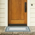 thumbnail image 5 of SAFAVIEH Courtyard Ercan Bordered Indoor/Outdoor Area Rug, Ivory/Teal, 5'3" x 7'7", 5 of 16
