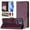 Darkpurple, variant on ELEHOLD Case for Moto G Stylus 5G (2025), RFID Leather Wallet Stand Case with Long Shoulder & Wrist Strap,Wireless Charging,Darkpurple