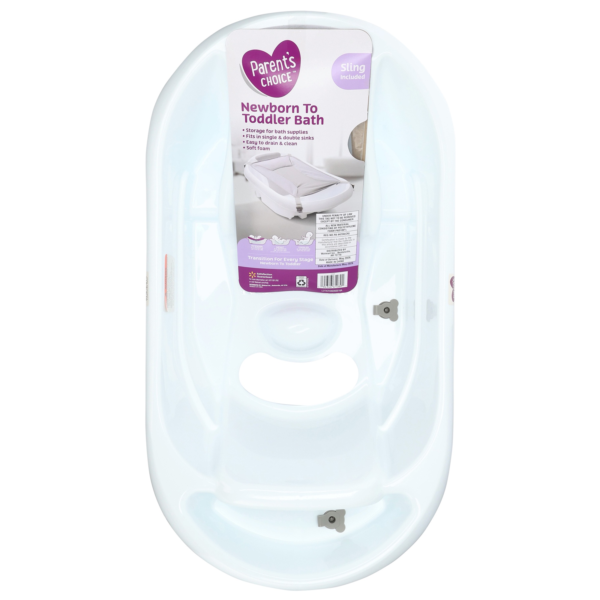 Parent's Choice 3-in-1 Newborn to Toddler Bath with Sling photo 6