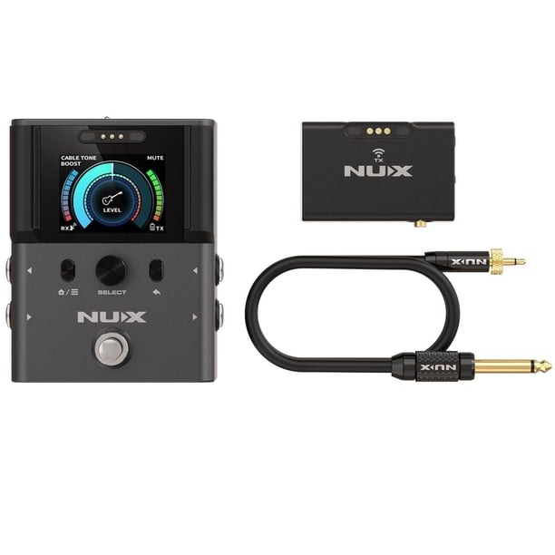 Sistema inalámbrico NUX B-8 para guitarra y bajo con amplificador/afinador