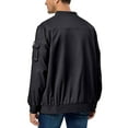 thumbnail image 3 of Little Donkey Andy Men's Lightweight Bomber Jacket Windproof Water Resistant Windbreaker for Golf Hiking (Black XL), 3 of 7