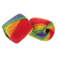 thumbnail image 4 of landege 2 Rolls Cotton Crochet Thread Rainbow Color Handmade DIY Knitting Thread, 4 of 10