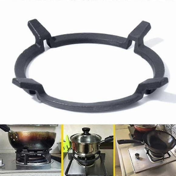 1pc Wok Ds Cast Iron Wok Pan Rack For Burners