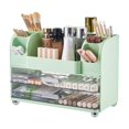 thumbnail image 1 of Organizador de maquillaje UFORU con 2 cajones grandes, color verde, 1 of 8
