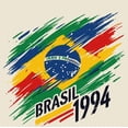 thumbnail image 4 of World Cup 1994 Brasil Adult Natural Crew Neck Short Sleeve Tee-Small, 4 of 4