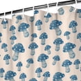 thumbnail image 3 of Cottagecore Fungi Waterproof Shower Curtain, Machine Washable Fabric with Hooks, Boho Woodland Mushroom and Whimsical Mushroom Bathroom Shower Curtain, 3 of 5