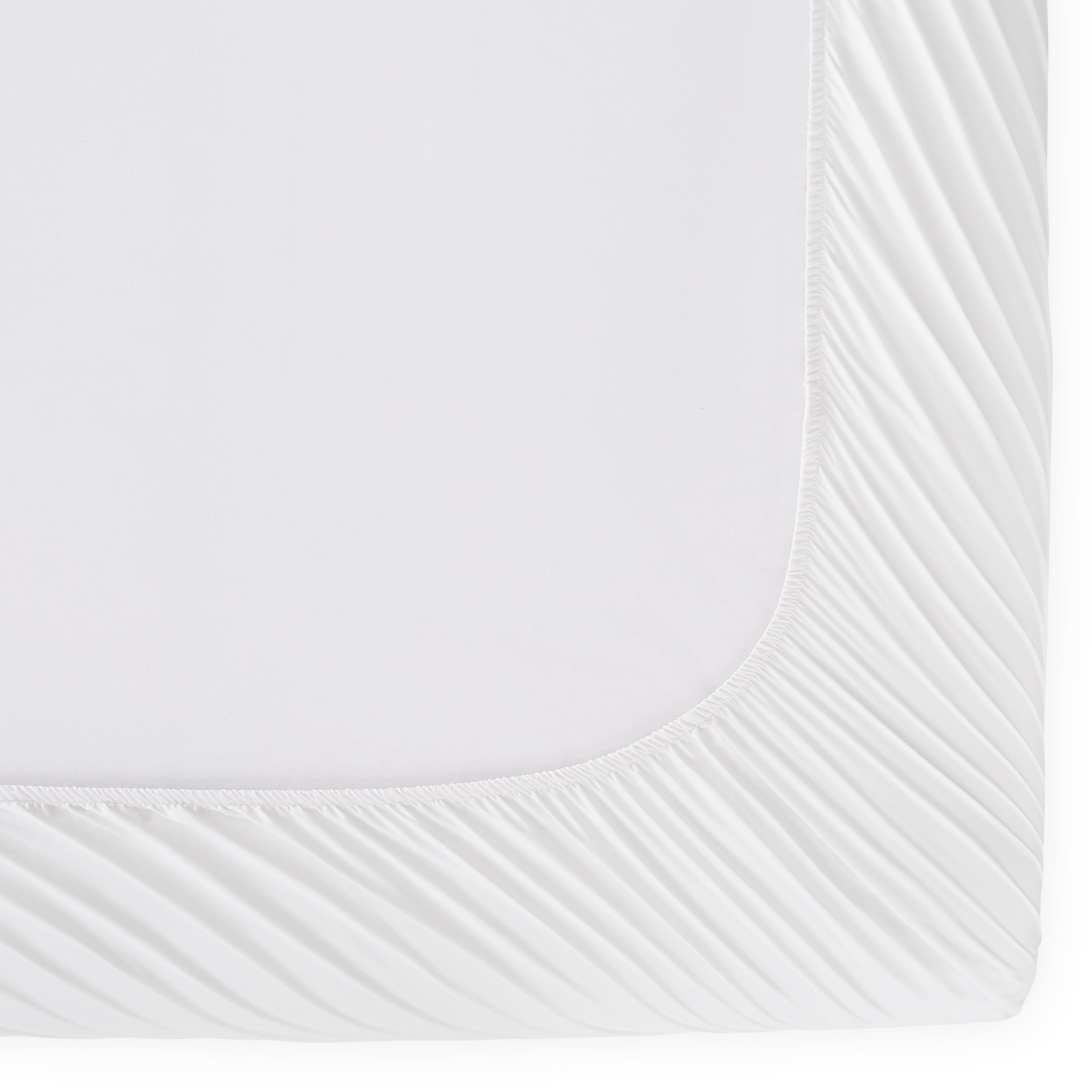 Allswell 6-Piece 300 Thread Count White Cotton Lyocell Blend Bed Sheet Set, Queen