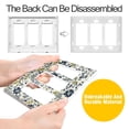 thumbnail image 4 of Yayeee Rocker Switch Wall Plate 3-Gang 6.5"x4.6" Home Decorative Outlet Cover, Light Floral, 4 of 6