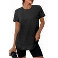 thumbnail image 3 of Ronuti Womens Workout Tops Activewear T-Shirts Short Sleeve Sun Protection Quick Dry Spring Summer, 3 of 10