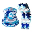 thumbnail image 5 of UV Sun Protection Arm Sleeves with Face Cover, Bandana Neck Gaiter Scarf Ice Silk Cooling Sleeves Set, for Women Men Summer Outdoor Activities Supplies, 5 of 9