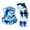 Lake Blue Camo, variant on UV Sun Protection Arm Sleeves with Face Cover, Bandana Neck Gaiter Scarf Ice Silk Cooling Sleeves Set, for Women Men Summer Outdoor Activities Supplies