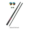 thumbnail image 6 of DimyFew Pool Cue Billiard Cue Stick Carbon Fiber 57" 1/2 Split Snooker Cue Billiard Pool Black, 6 of 9